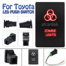 Red LED Push Switch ZOMBIE LIGHTS for Toyota Highlander Sequoia Tundra 4Runner