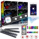 LED Car LED Strip Light RGB Music Car Interior Light Wireless APP Sound Control