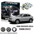 8x Super Bright White LED bulb Interior Package Kit For Infiniti EX35 2008-2012