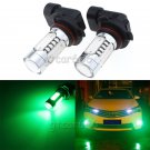 2pcs 9005 HB3 9011 Green High Power LED Projector Bulb For Car Driving Fog Light