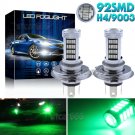 2pc 92SMD H4 9003 Car LED Fog Light Bulbs Green Daytime Running Light High Power