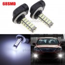 2X 6000K White 68-SMD LED Fog Driving Lights Bulbs 881 862 886 889 894 896 898
