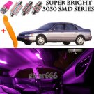 13 x Ultra PINK Interior LED Lights Kit + TOOL For 1994 - 1997 Honda Accord