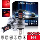 2x 30SMD H4 3030 LED Ultra Red Car Fog Daytime Running Light Bulbs Driving Lamp