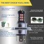 2x 30SMD H4 3030 LED Ultra Red Car Fog Daytime Running Light Bulbs Driving Lamp