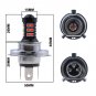 2x 30SMD H4 3030 LED Ultra Red Car Fog Daytime Running Light Bulbs Driving Lamp