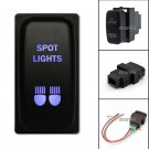 SPOT LIGHTS ON-OFF Blue LED Push Switch For Mitsubishi Pajero Triton Galant 12V