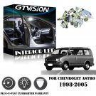 8Pcs Bright White LED Interior Lights Package Kit For Chevrolet Astro 1998-2005
