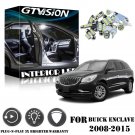 8Pcs Super Bright White LED Interior Lights Package Kit For Buick Enclave 08-15