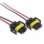 2Pcs H11 H8 Female Adapter Wiring Harness Sockets Wire For Headlights Fog Light