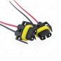 2Pcs H11 H8 Female Adapter Wiring Harness Sockets Wire For Headlights Fog Light