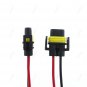 2Pcs H11 H8 Female Adapter Wiring Harness Sockets Wire For Headlights Fog Light