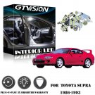 Super Bright White LED Light Interior Package Kit For 1986-1993 Toyota Supra A70