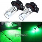 2pcs Green 5202 H16 Car Driving Fog Lights Daytime Running Lights COB LED Bulbs