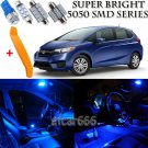 8 x Ultra Blue Interior LED Lights Kit + TOOL For 2015 - 2018 Honda Fit FIT