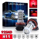 2x 92-4014-SMD High Power H11 H8 LED Projector Bulbs For Fog Lights Driving Lamp