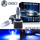 2pcs 880 893 Fog Daytime Running Driving Light High Power Super Blue LED Bulbs