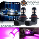 2X 30SMD 9005 HB3 Fog Light Pink Purple Super Bright LED Driving Bulb DRL Light