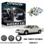 White LED Interior Lights Replacement Package Kit Fits 1998-2011 Crown Victoria