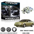 8x Super Bright White LED Lights Interior Package Kit for 1995-1998 Nissan 200SX