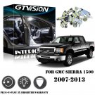 8X Xenon White LED Interior Light Package Kit For GMC Sierra 1500 2500 2007-2013