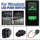 12V 3A LED LIGHT BAR Botton For Mitsubishi Pajero Triton GREEN LED Push Switch