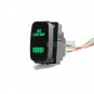 12V 3A LED LIGHT BAR Botton For Mitsubishi Pajero Triton GREEN LED Push Switch