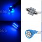 10x LED Lights Interior Package Kit BLUE For 2003 2004 2005 Lincoln Aviator 12V
