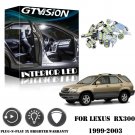 10Pcs Pure White Interior LED Lights Package Kit For 99-03 Luxury Lexus RX300