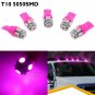 5x Roof Cab Marker Light T10 5-5050-SMD Pink-purple LED bulbs for 1980-2016 Ford