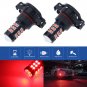 2pcs 5202 H16 High Power LED 3030SMD Red Fog Light Projector For Chevrolet GMC