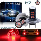 2x H7 30SMD High Power 3030 LED Fog Light Bulbs Car Driving Lamp DRL Ultra Red