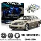 9Pcs Blue LED Lights Interior Package Deal For 2006-2008 2009 2010 Infiniti M35