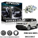 10Pcs Super Bright White Kit LED Interior Car Lights for 2015-2017 Kia Soul EV
