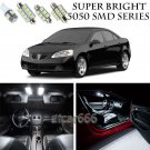 5050 SMD White LED Interior Lights Package Kit For 2005-2010 Pontiac G6 5pcs