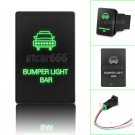 Green LED Push Switch Bumper Light Bar for Toyota Highlander Sequoia RAV4 Tundra