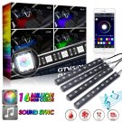 Car SUV Interior RGB 36 LED Footwell Floor Decor Under Dash Light Neon Strip APP