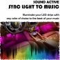 Car SUV Interior RGB 36 LED Footwell Floor Decor Under Dash Light Neon Strip APP