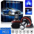 2X H8 H9 H11 Fog Driving Light Bulb LED Super Bright Blue 3030 LED Projector DRL