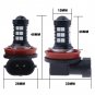 2X H8 H9 H11 Fog Driving Light Bulb LED Super Bright Blue 3030 LED Projector DRL