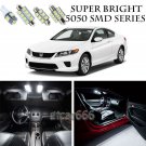 5050 SMD White LED Interior Lights Package Kit For 2013-2017 Honda Accord 12pcs
