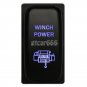 12V WINCH POWER Botton For Mitsubishi Pajero Triton MN ML Blue LED Push Switch