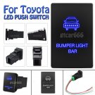 Blue LED Push Switch Bumper Light Bar for Toyota Highlander Sequoia RAV4 Tundra