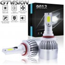 9012 LED Headlight Bulb Conversion Kit High Low Beam 1300W 195000LM Xenon White