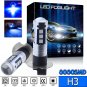 2X 15SMD H3 Projector LED Fog Driving Light Bulb Ultra Blue Daytime Running Lamp