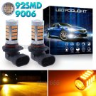 2x 92-4014-SMD 9006 HB4 High Power Amber Yellow LED Fog Light Driving Bulbs DRL