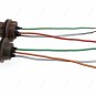 2x Wedge Plug Sockets Harness Wire 7443 T20 7440 Signal Brake Bulb Light Decoder
