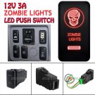 12V Zombie Lights Red LED Push Switch For Toyota Fortuner Hilux Tacoma 2005-2011