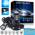 2x 30SMD 5202 H16 Ice Blue High Power Projector LED Fog Light Driving Bulbs DRL