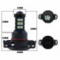 2x 30SMD 5202 H16 Ice Blue High Power Projector LED Fog Light Driving Bulbs DRL